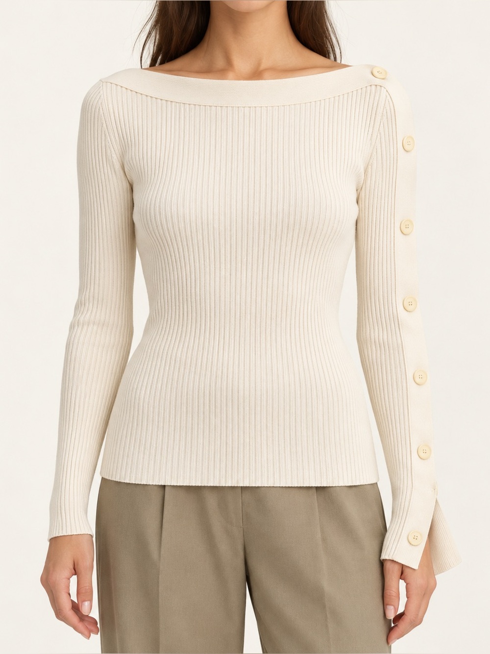 Liviana conti $450 boatneck 100% cotton stretchy